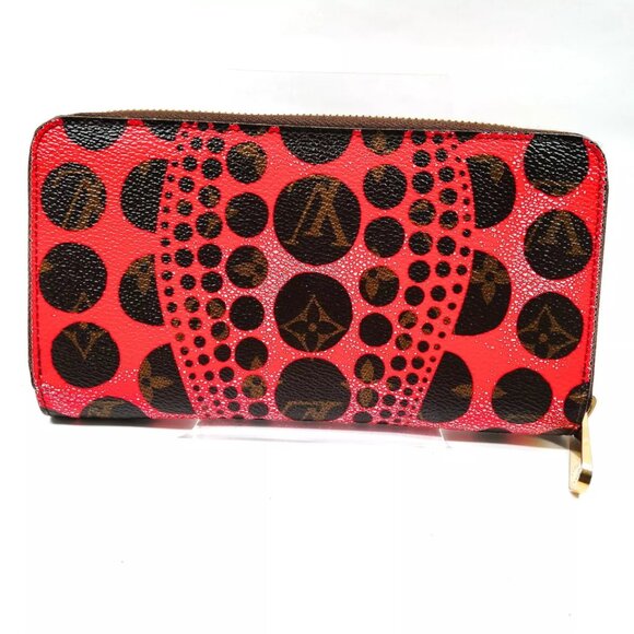 Louis Vuitton Kusama Red Dot Pumpkin Long Zippy Wallet - Picture 2 of 10